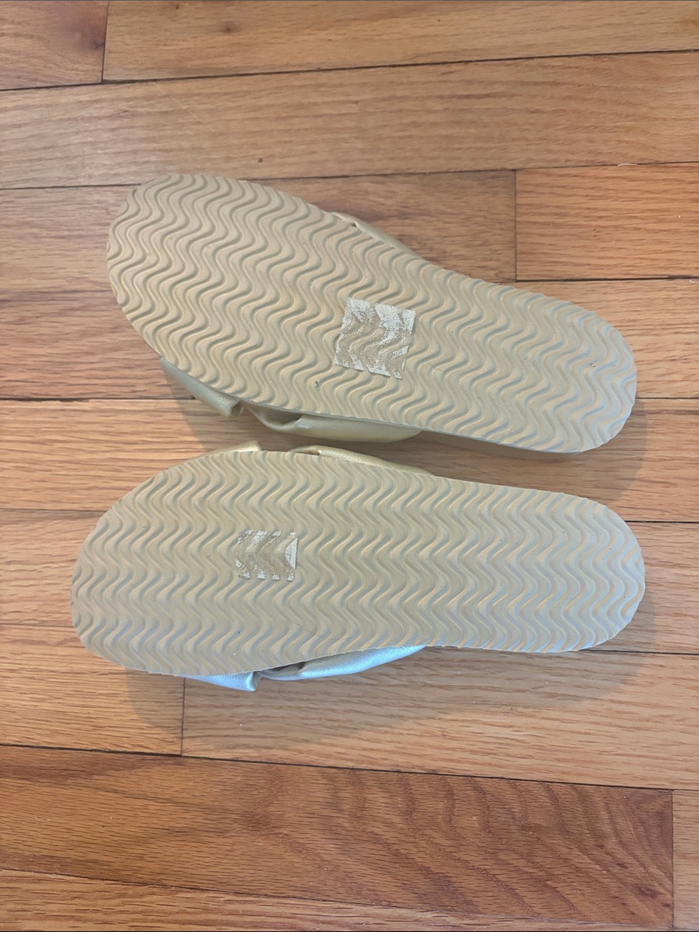 J. Crew Metallic Gold Knot Slide Sandals - Picture 2 of 2